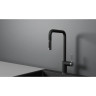 Смеситель для кухни GRANULA GR-8173 шварц с выдвижным изливом 8173 SHBAPC